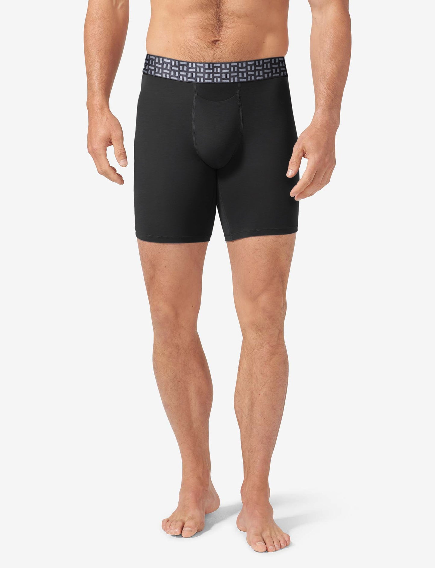 Apollo Boxer Brief 8" (3-Pack)::Black/Navy Blazer/Shade