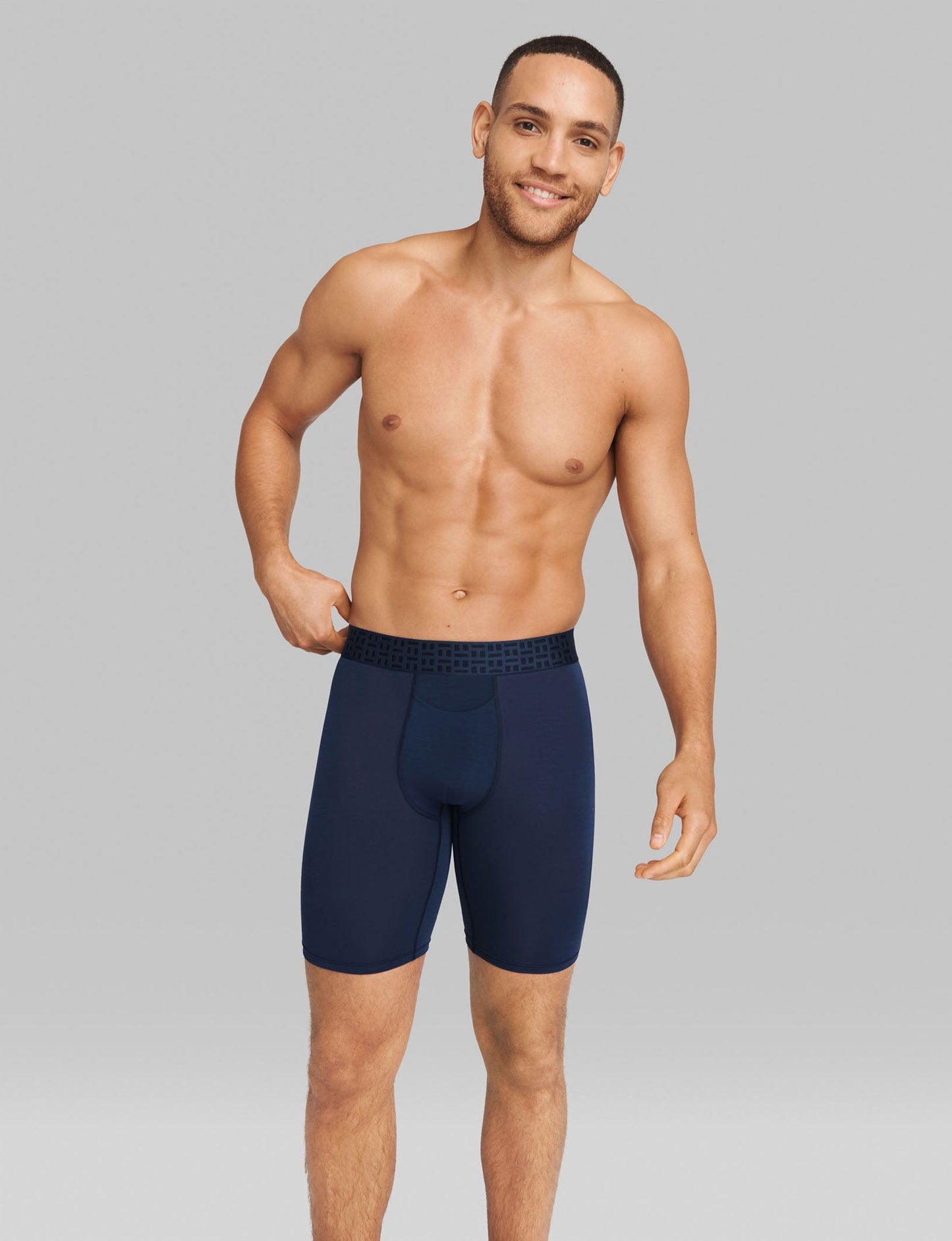 Apollo Boxer Brief 8"::Navy Blazer