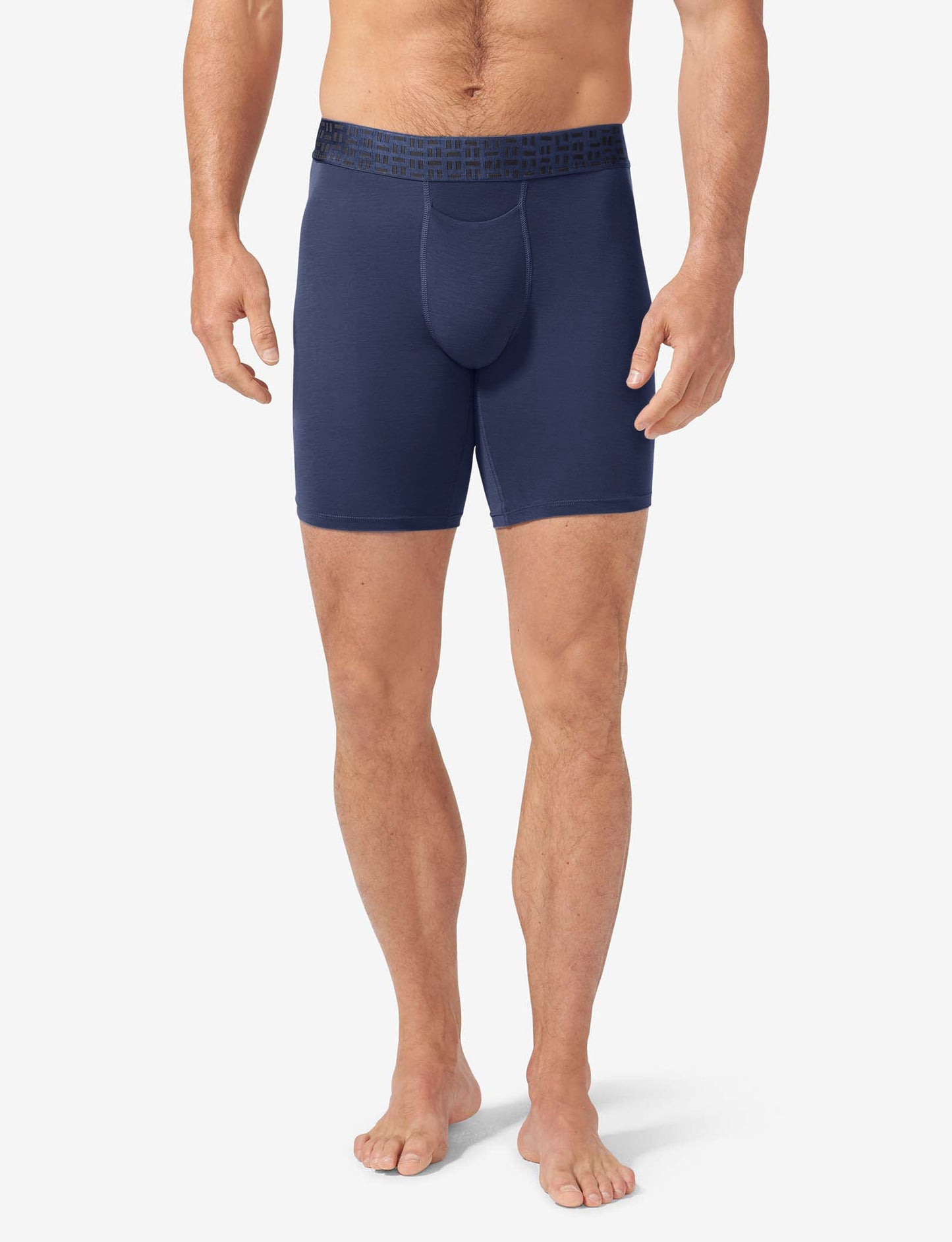 Apollo Boxer Brief 8" (3-Pack)::Black/Navy Blazer
