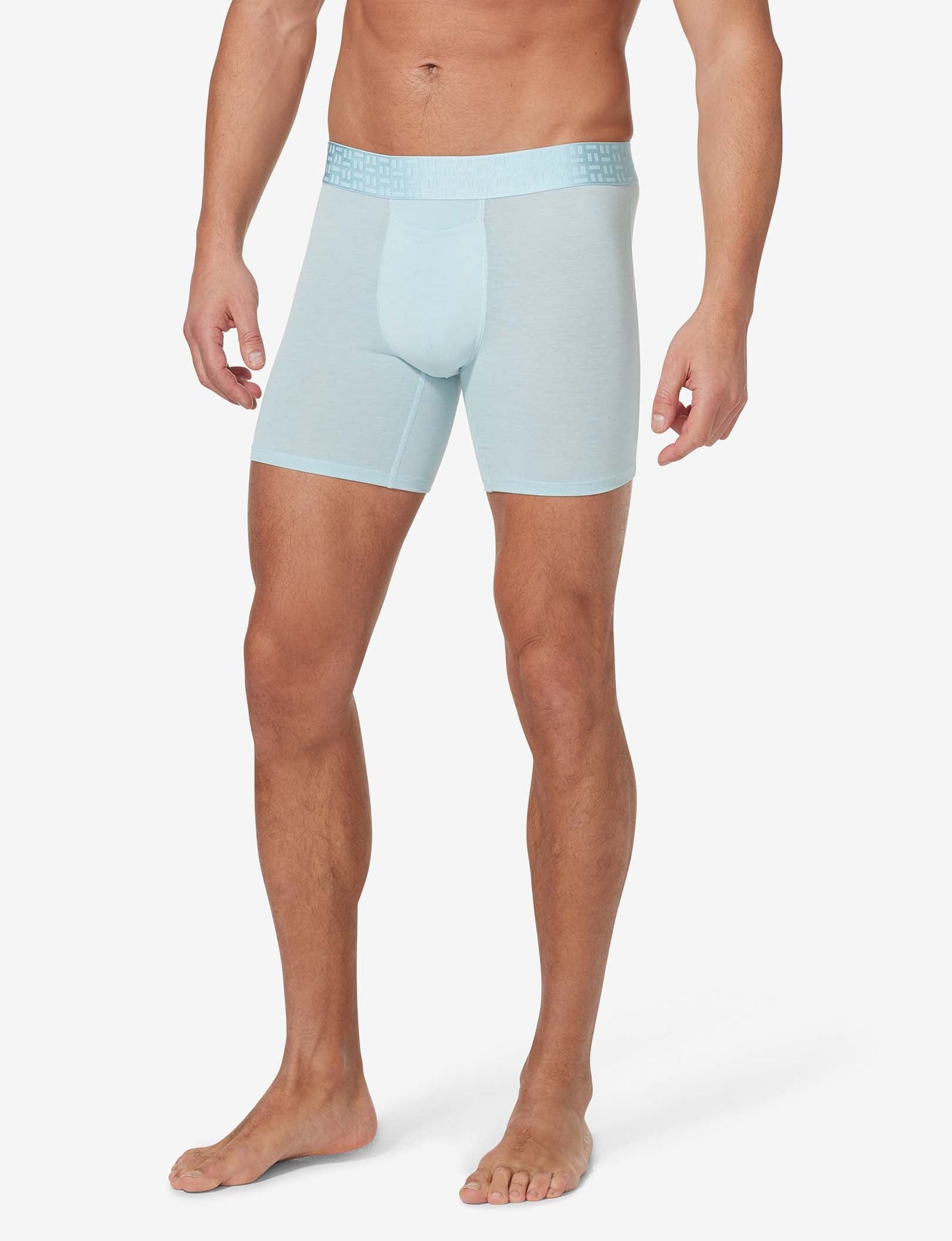 Apollo Mid-Length Boxer Brief 6"::Crystal Blue