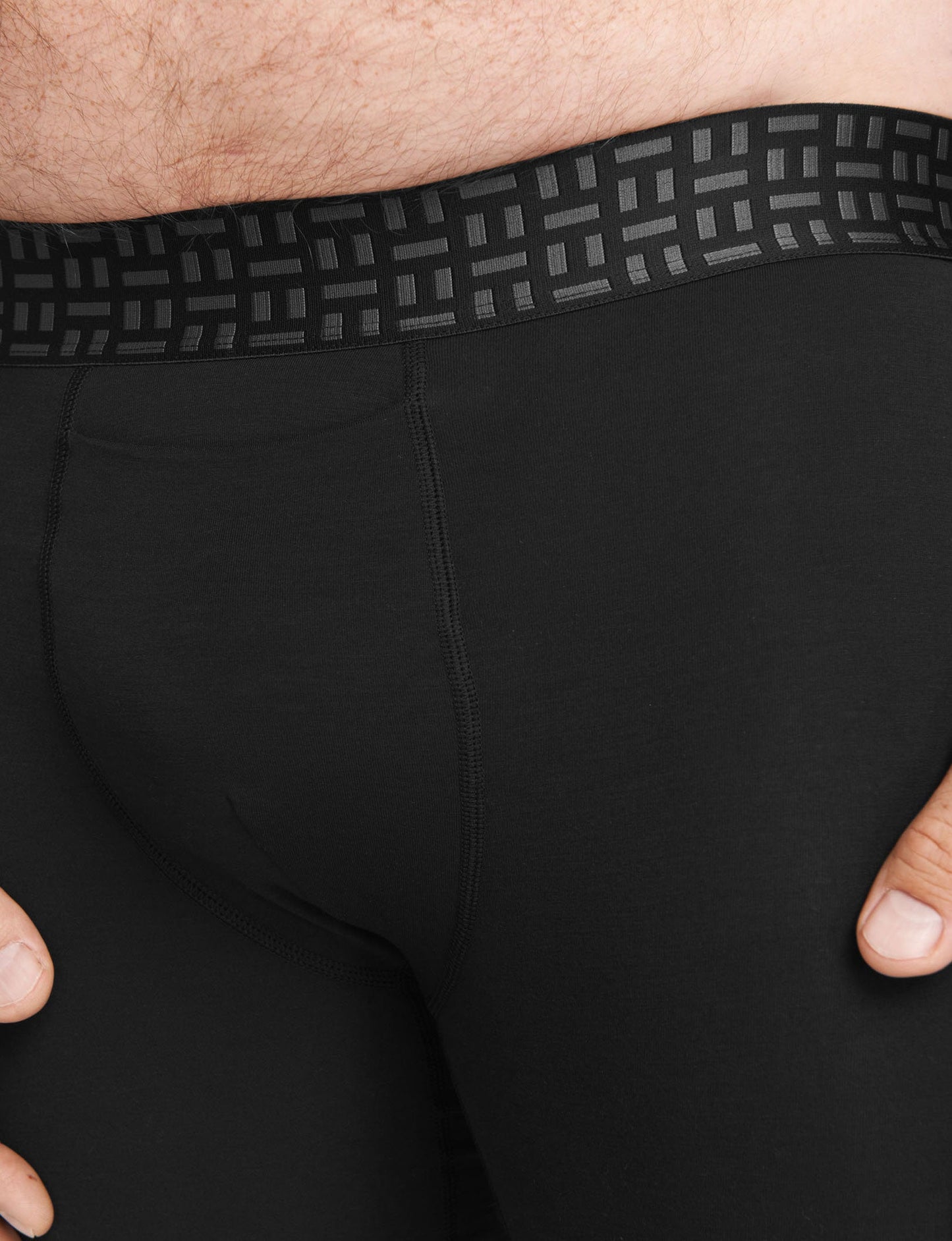 Apollo Mid-Length Boxer Brief 6" (3-Pack)::Black/Navy Blazer/Shade