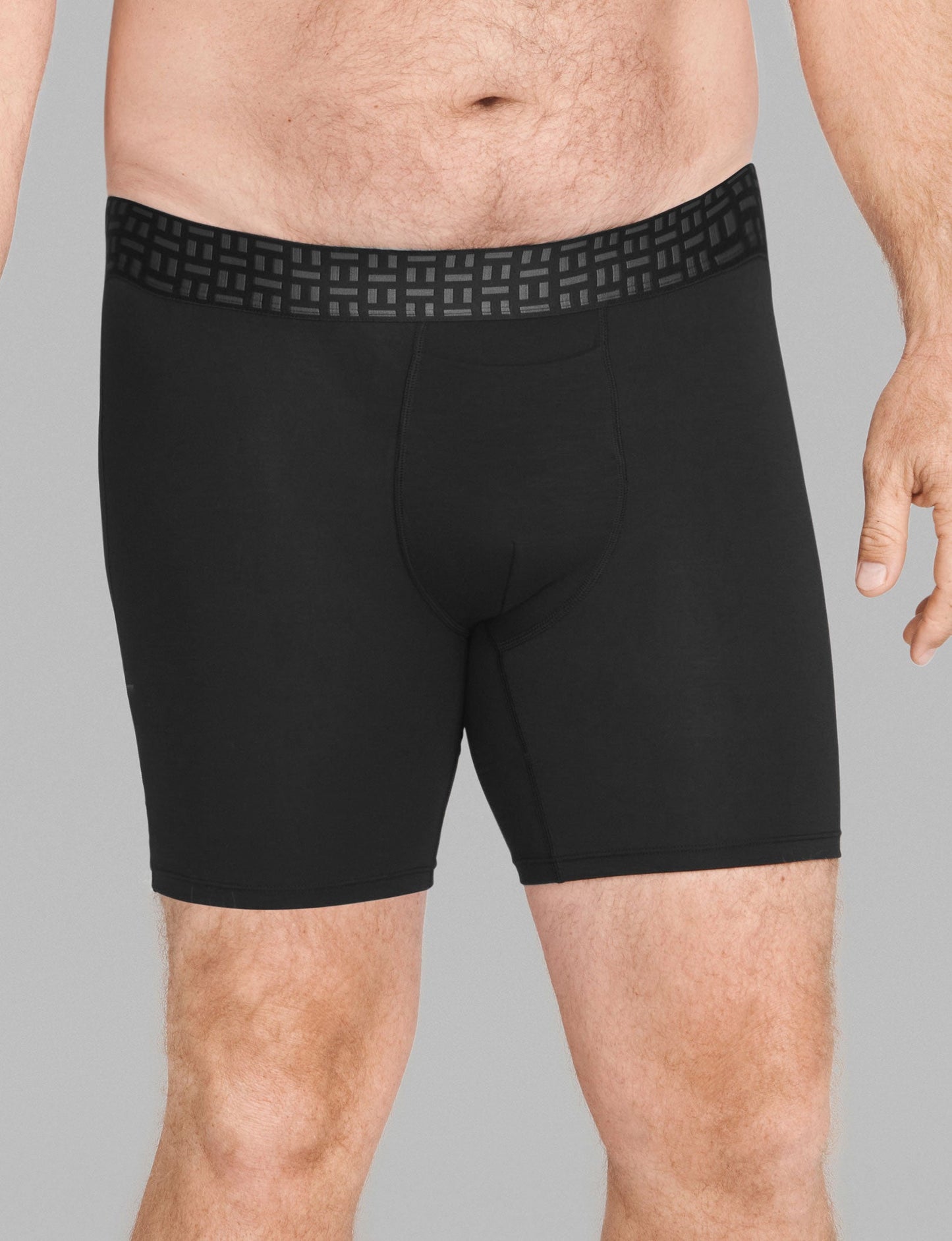 Apollo Mid-Length Boxer Brief 6" (3-Pack)::Black/Navy Blazer
