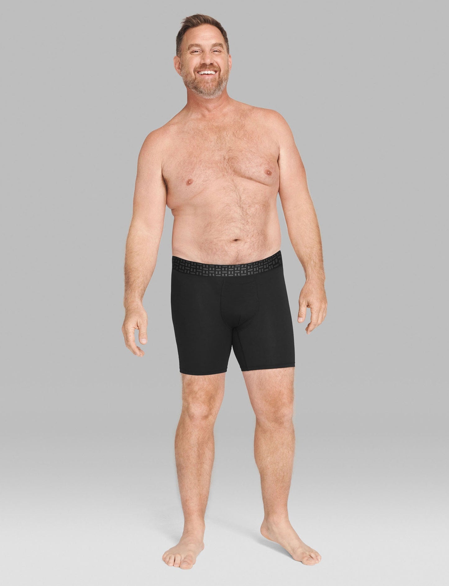 Apollo Mid-Length Boxer Brief 6"::Black
