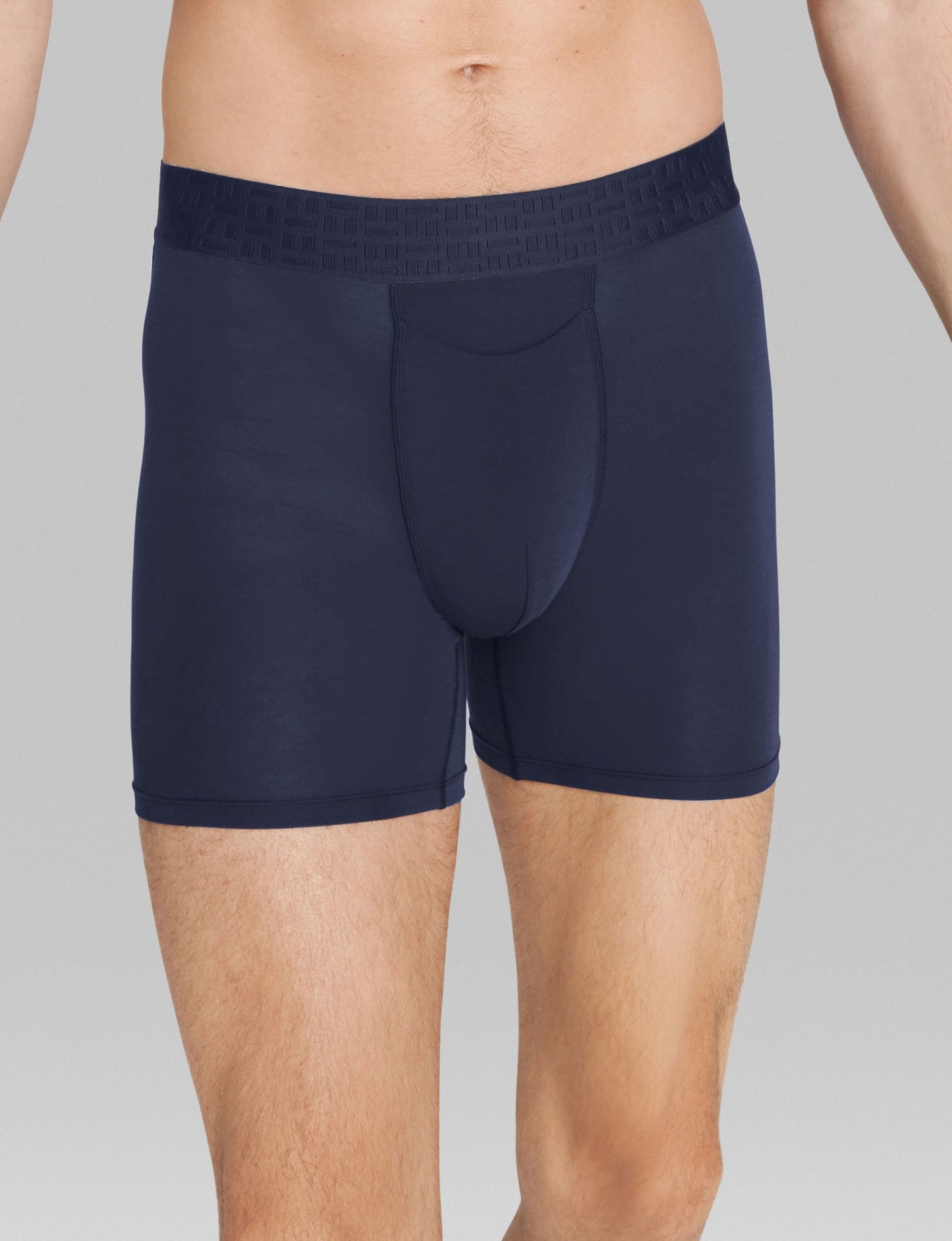 Apollo Mid-Length Boxer Brief 6" (3-Pack)::Black/Navy Blazer