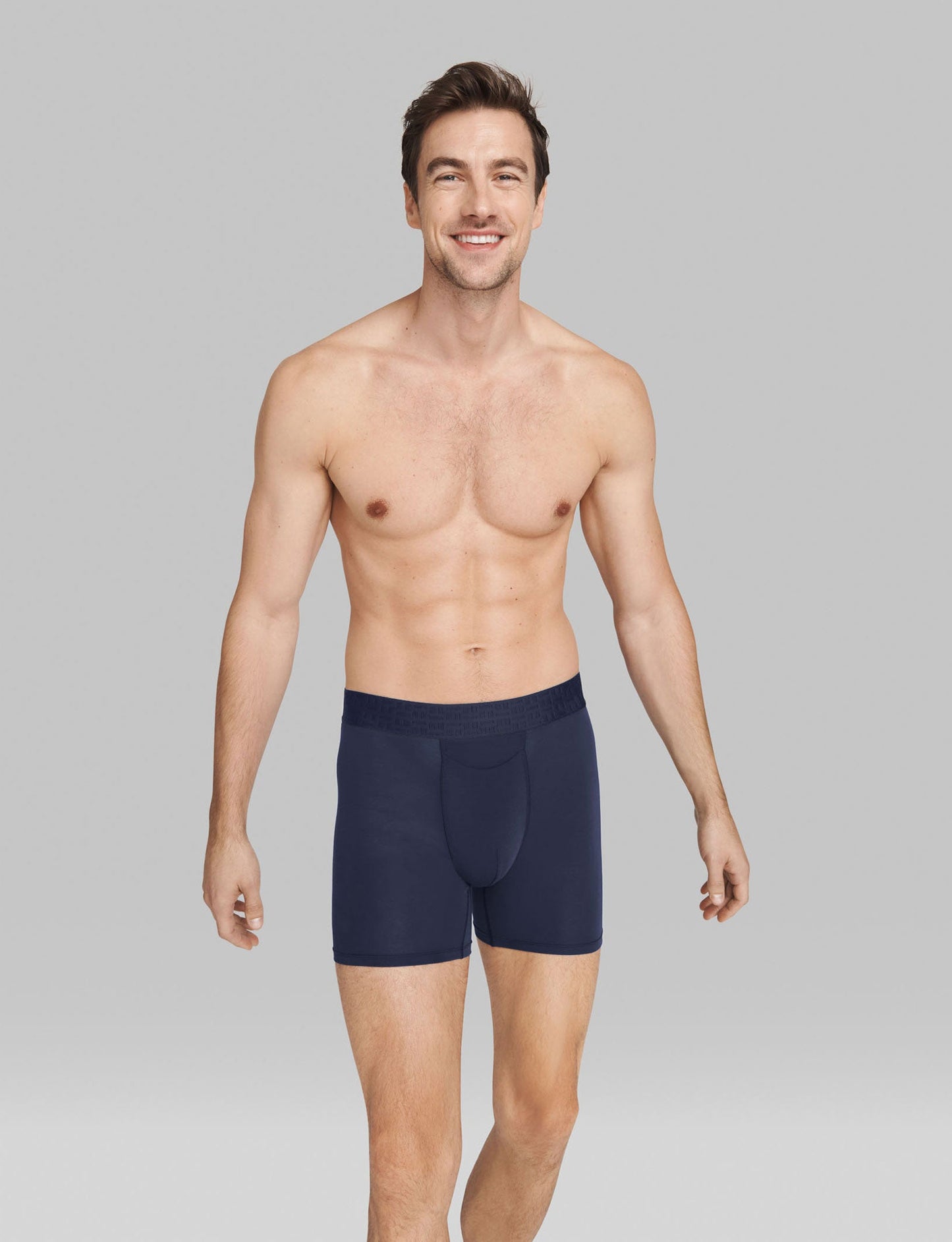 Apollo Mid-Length Boxer Brief 6"::Navy Blazer