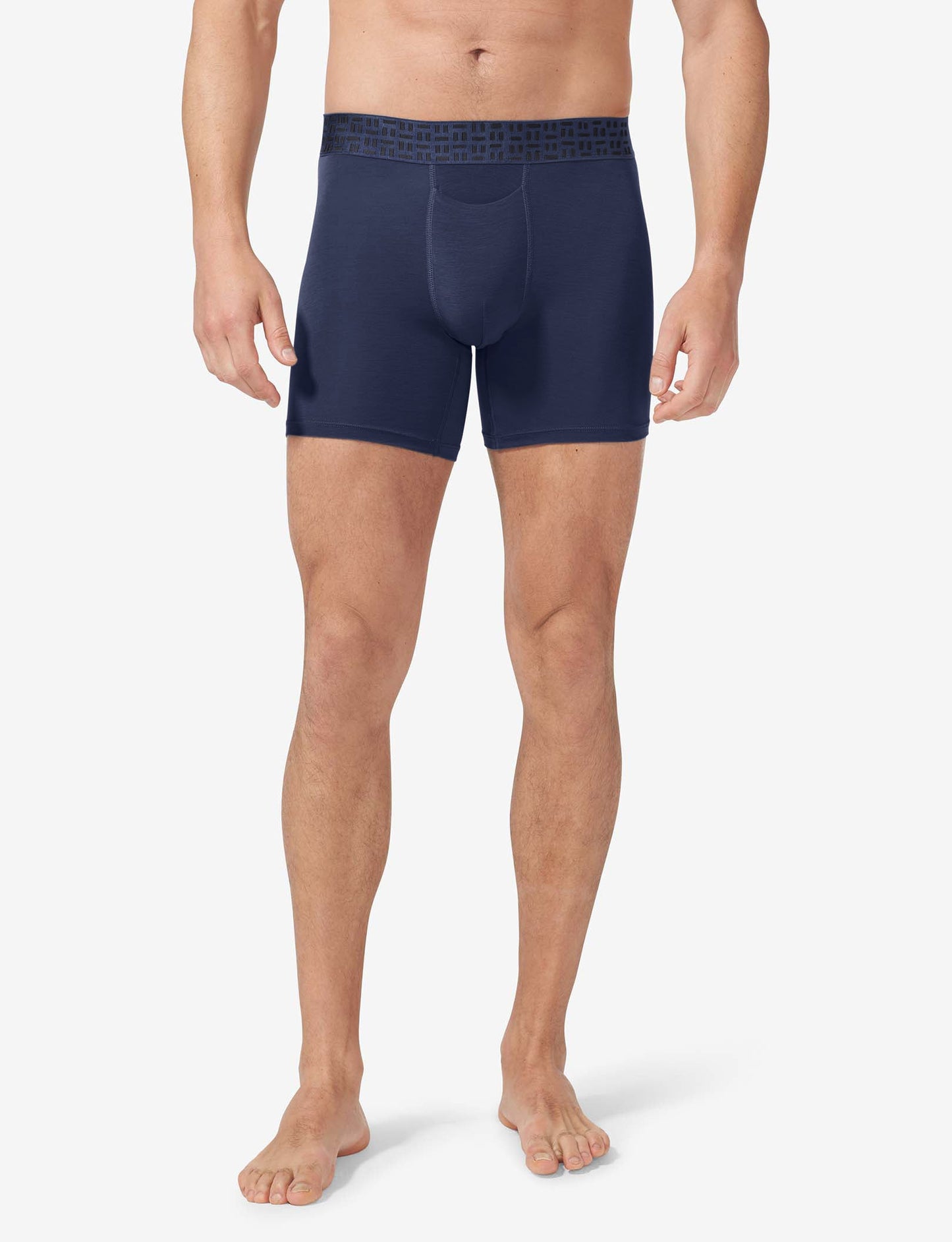 Apollo Mid-Length Boxer Brief 6"::Navy Blazer