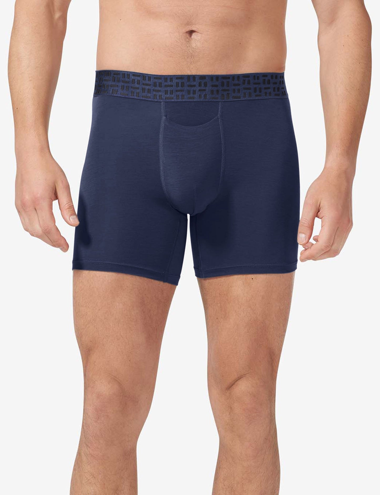 Apollo Mid-Length Boxer Brief 6"::Navy Blazer