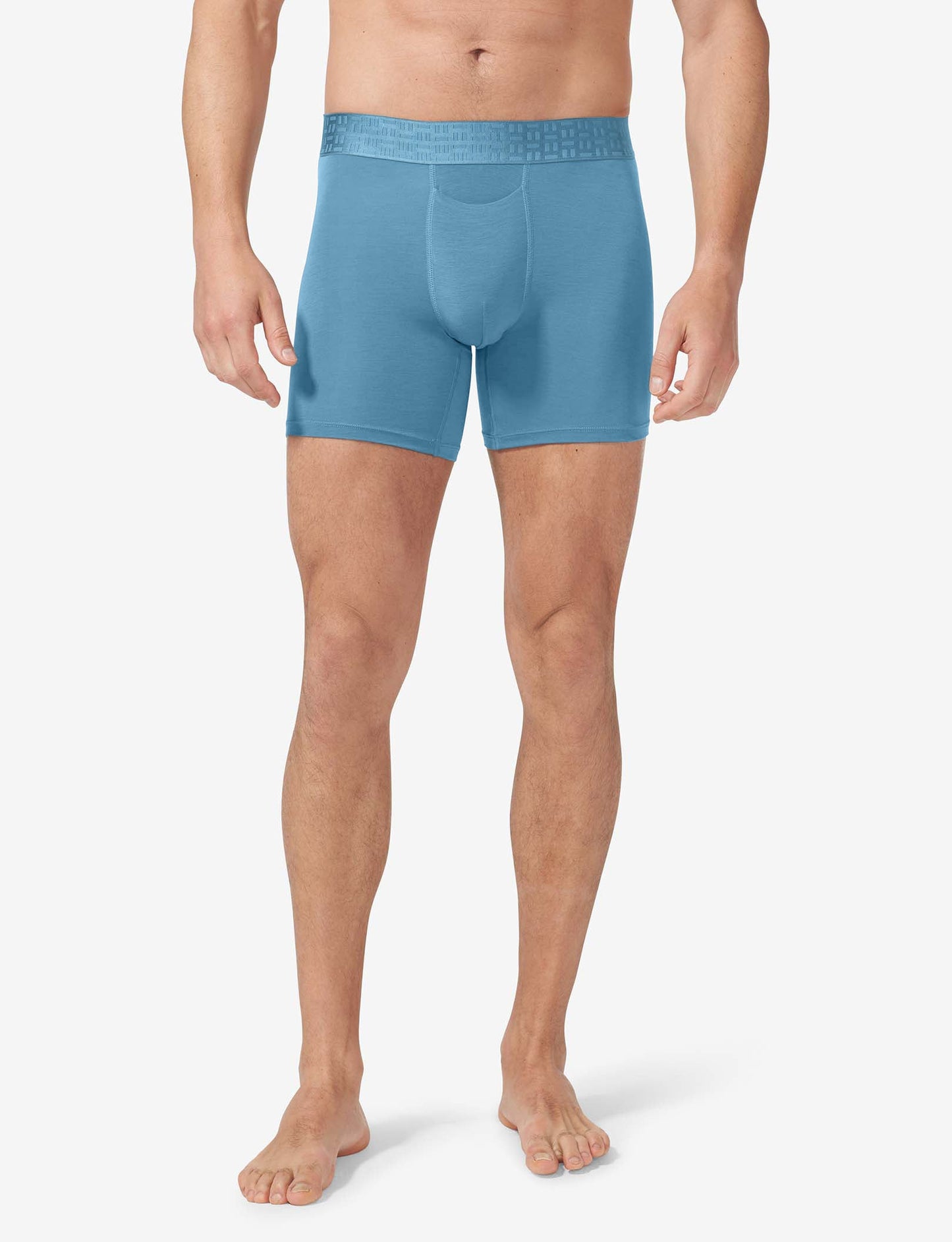 Apollo Mid-Length Boxer Brief 6"::Azure Blue