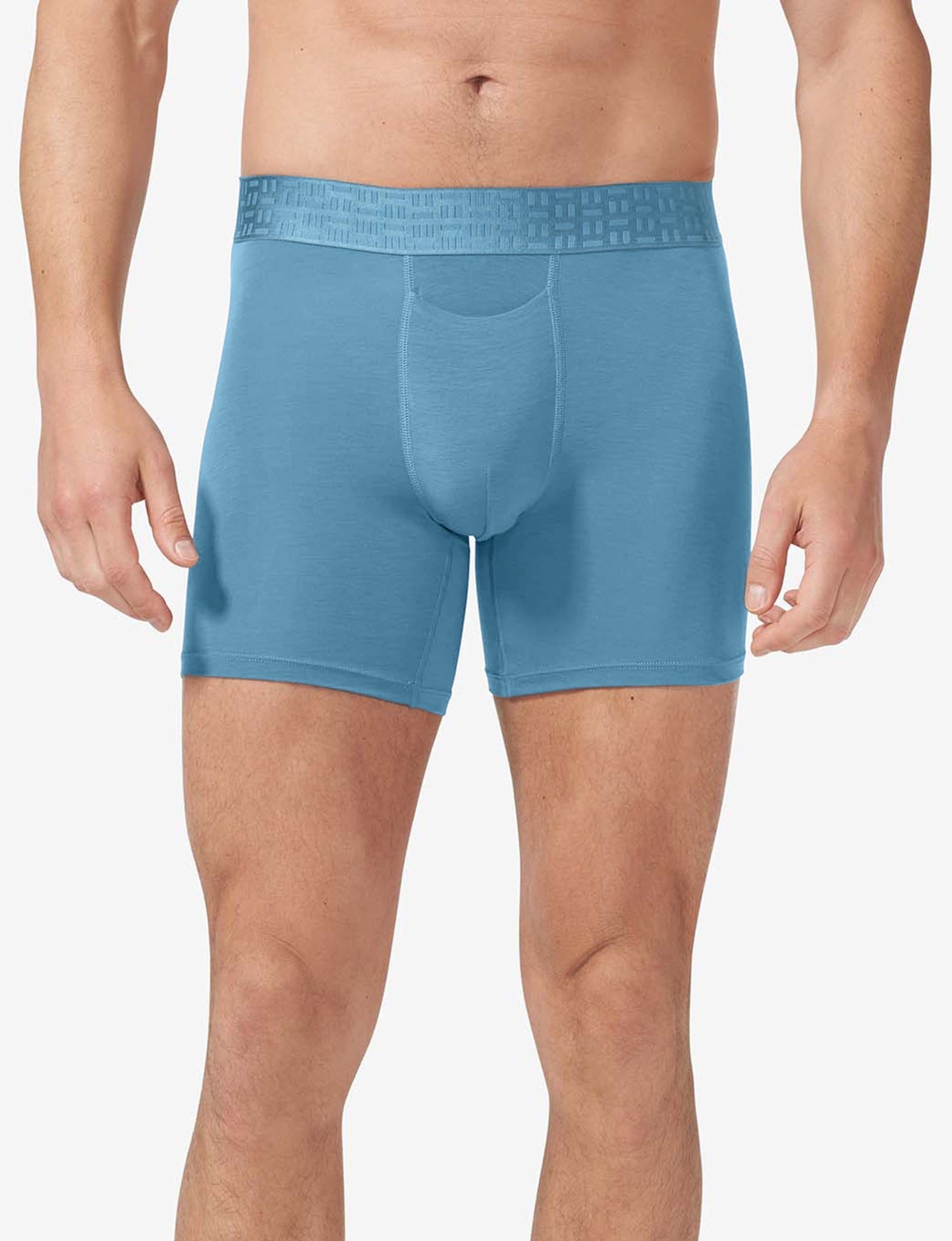 Apollo Mid-Length Boxer Brief 6"::Azure Blue