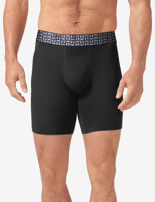 Apollo Boxer Brief 8"::Black
