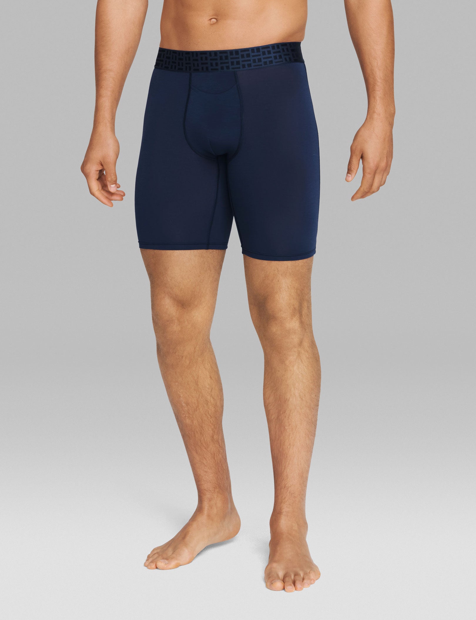 Apollo Boxer Brief 8" (3-Pack)::Black/Navy Blazer
