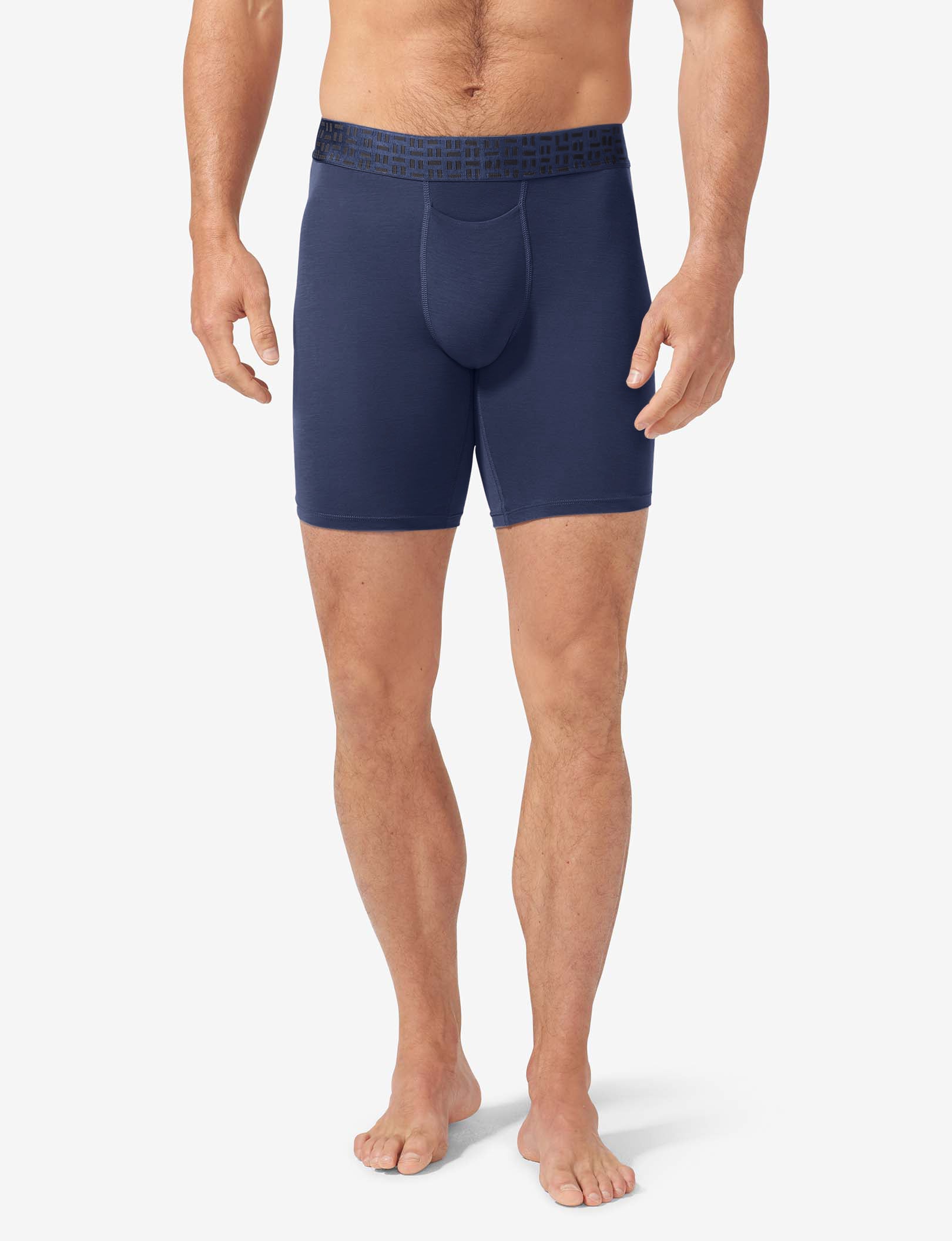 Apollo Boxer Brief 8" (3-Pack)::Black/Navy Blazer
