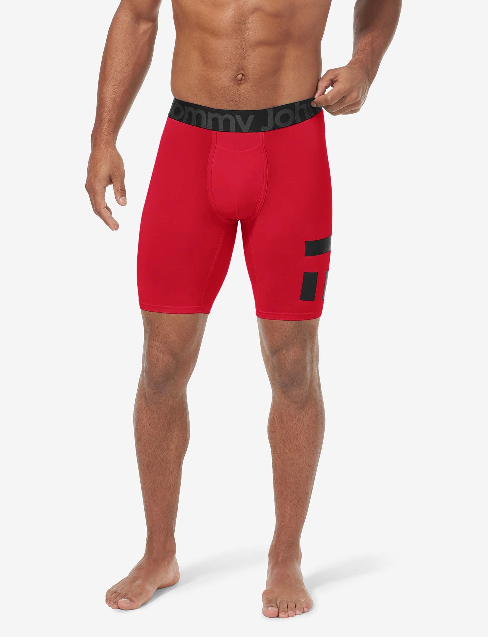360 Sport Boxer Brief 8"::Bright Red