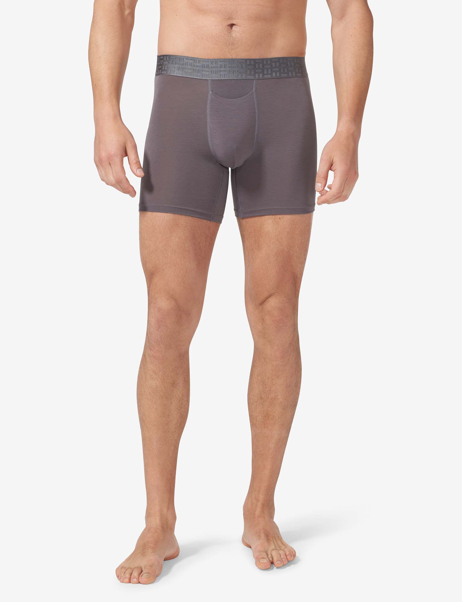 Apollo Mid-Length Boxer Brief 6"::Quiet Shade