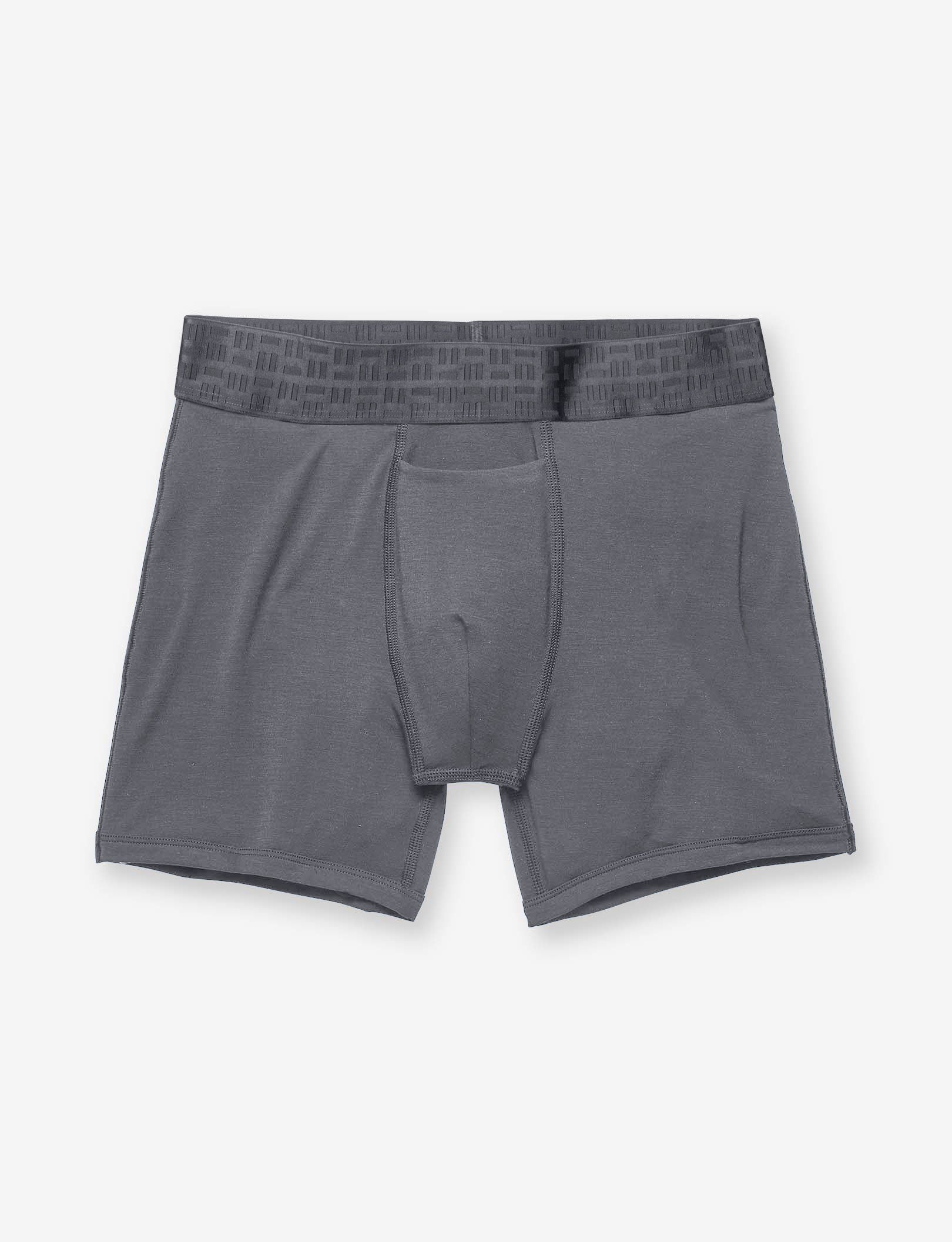 Apollo Mid-Length Boxer Brief 6" (3-Pack)::Black/Navy Blazer/Shade