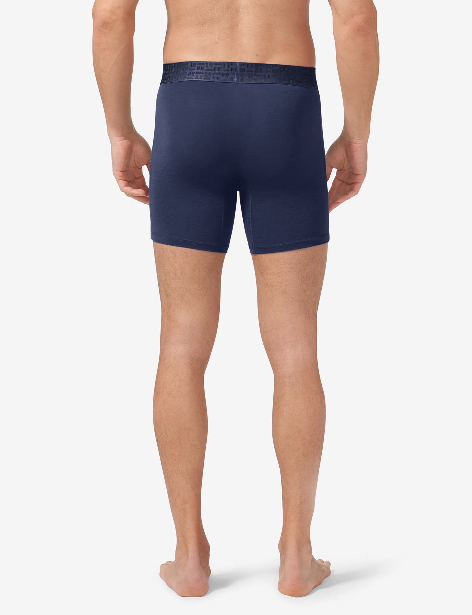 Apollo Mid-Length Boxer Brief 6"::Navy Blazer