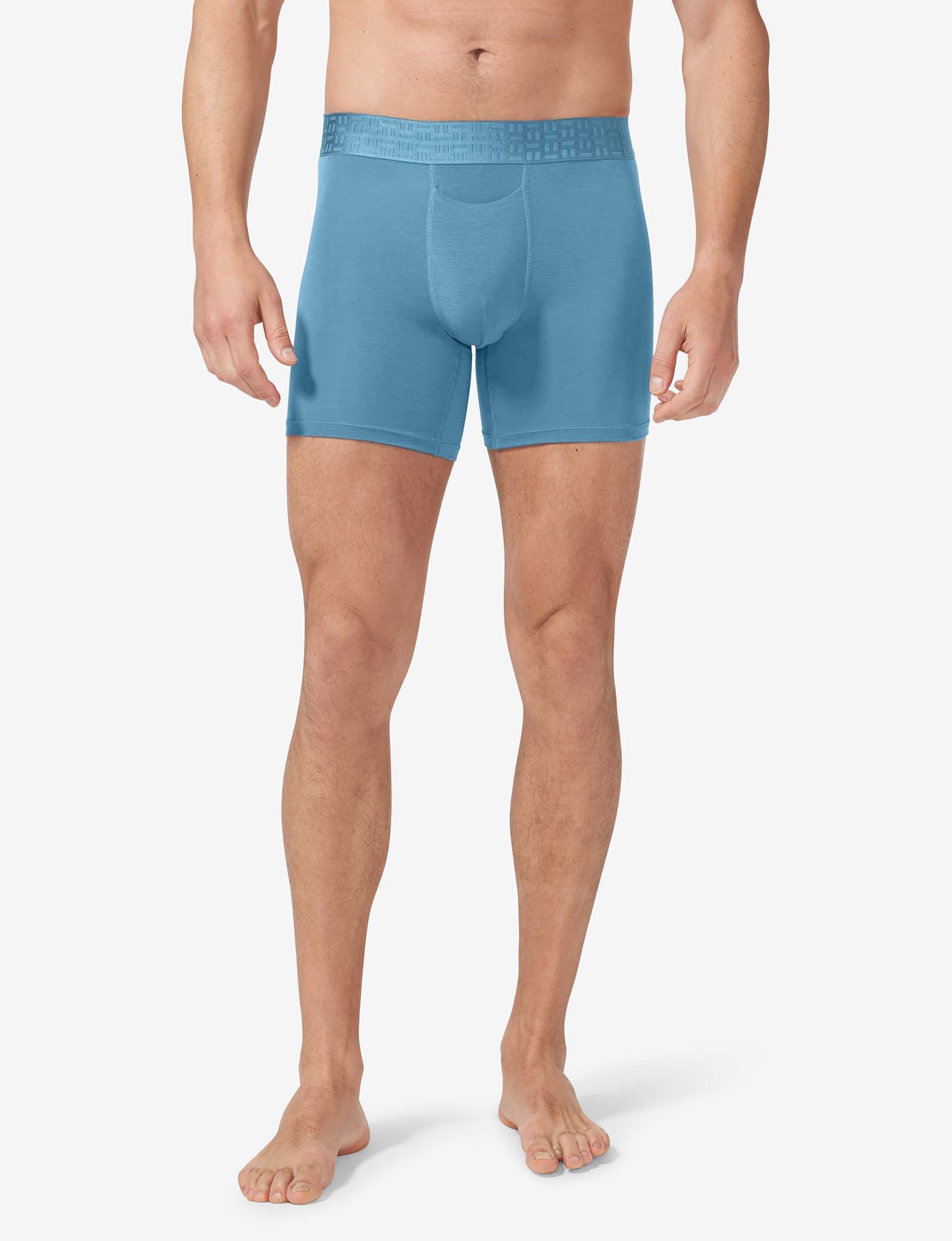 Apollo Mid-Length Boxer Brief 6"::Azure Blue