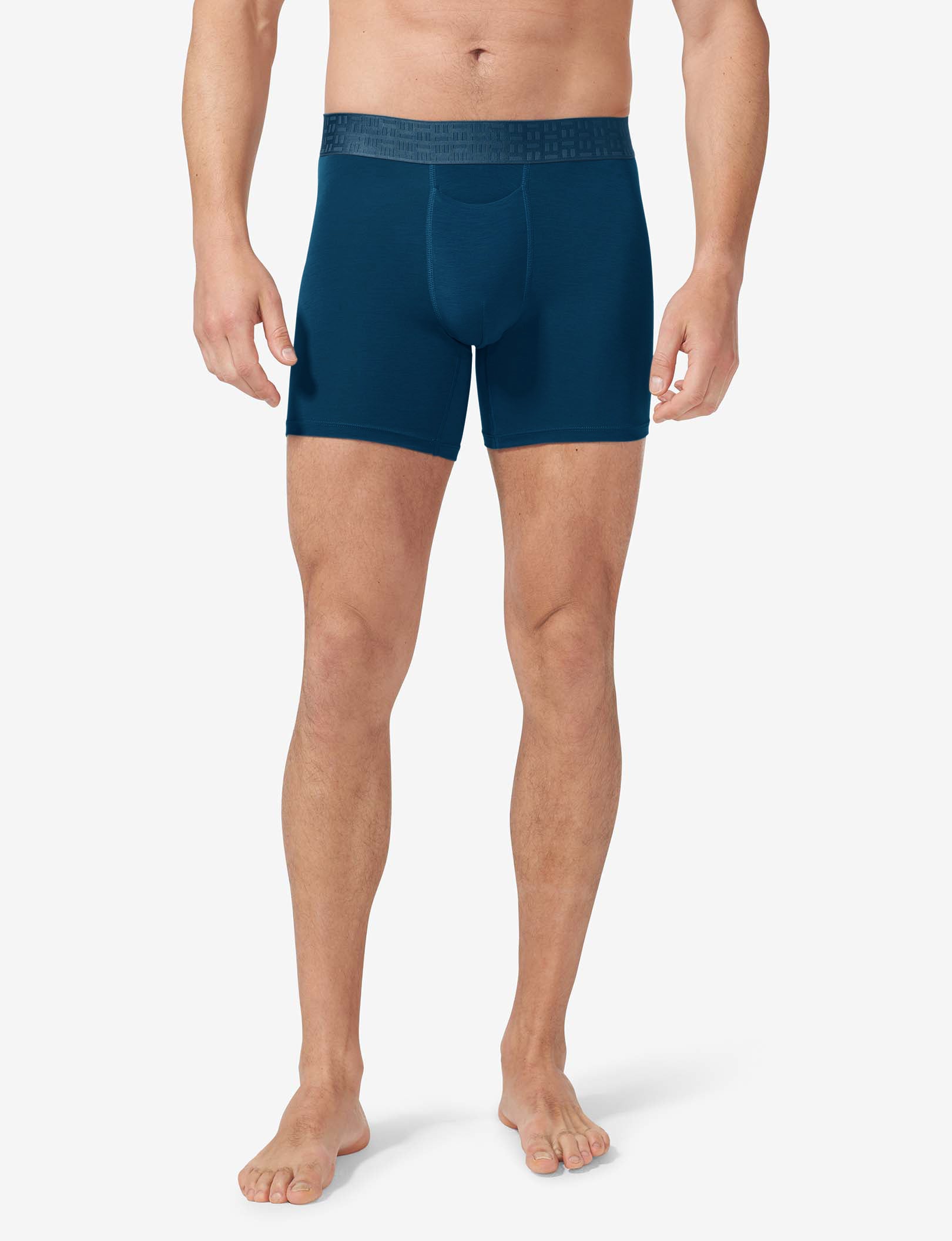 Apollo Mid-Length Boxer Brief 6"::Gibraltar Sea