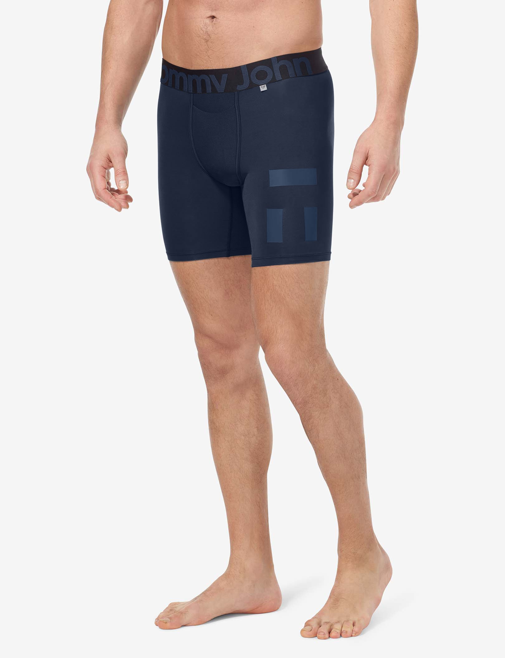 360 Sport Hammock Pouch™ Mid-Length Boxer Brief (3-Pack)::Dress Blues/Turbulence/Black