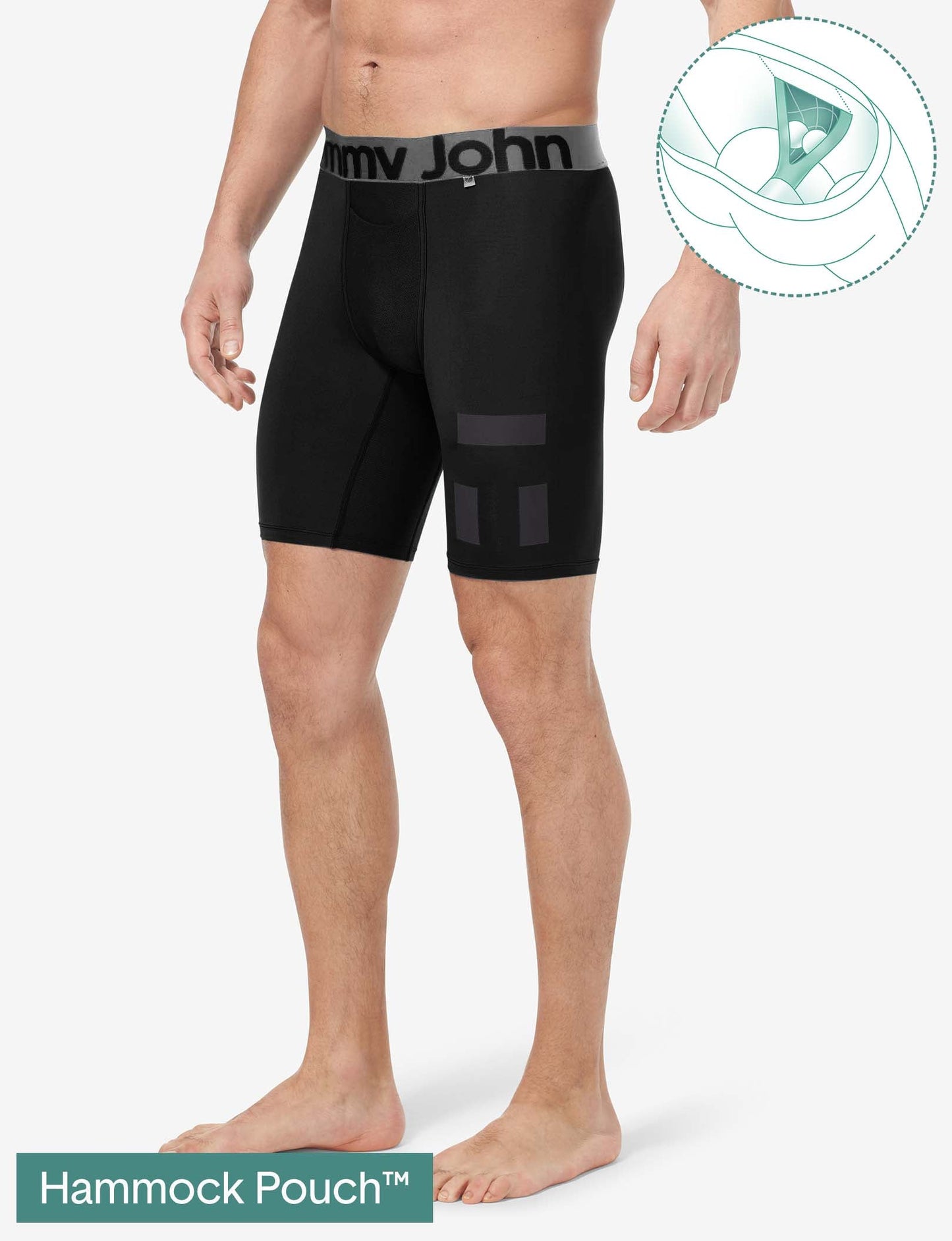 360 Sport Hammock Pouch 8" Boxer Brief (3-Pack)::Dress Blues/Turbulence/Black