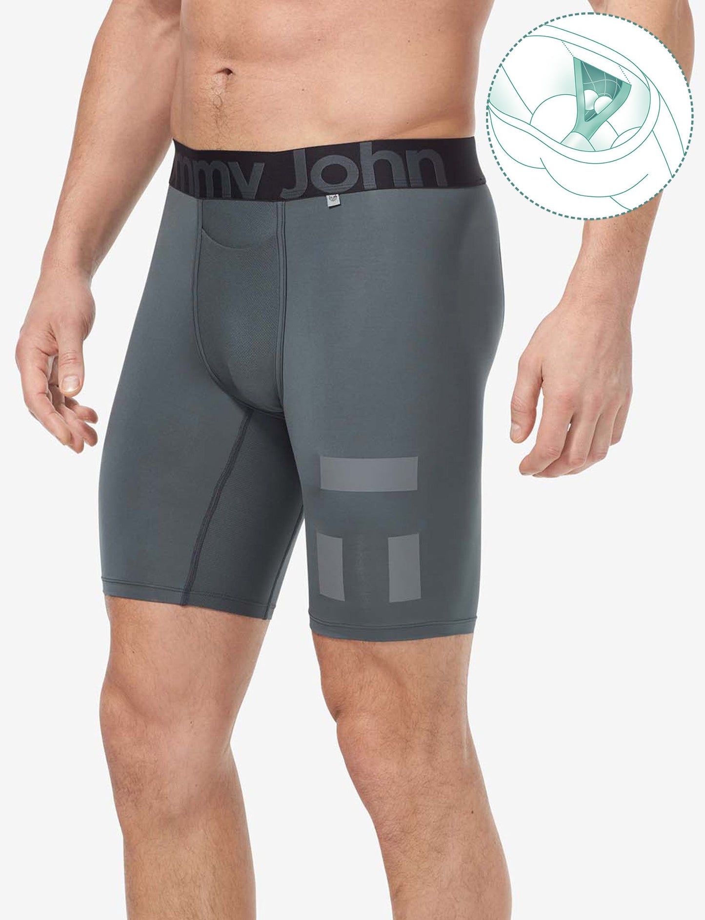 360 Sport Hammock Pouch™ Boxer Brief 8"::Turbulence