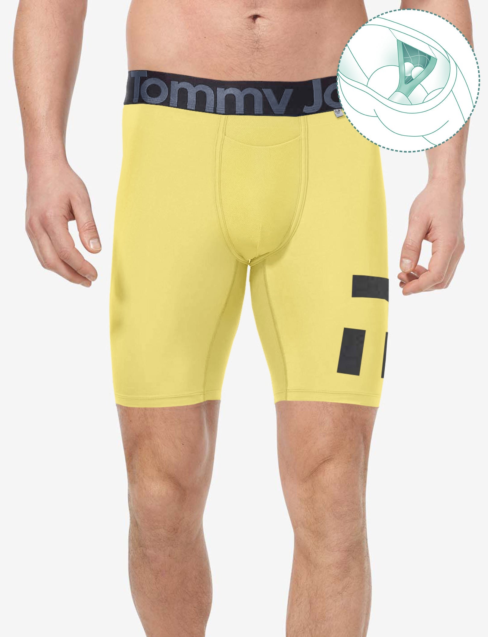 360 Sport Hammock Pouch™ Boxer Brief 8"::Vibrant Yellow