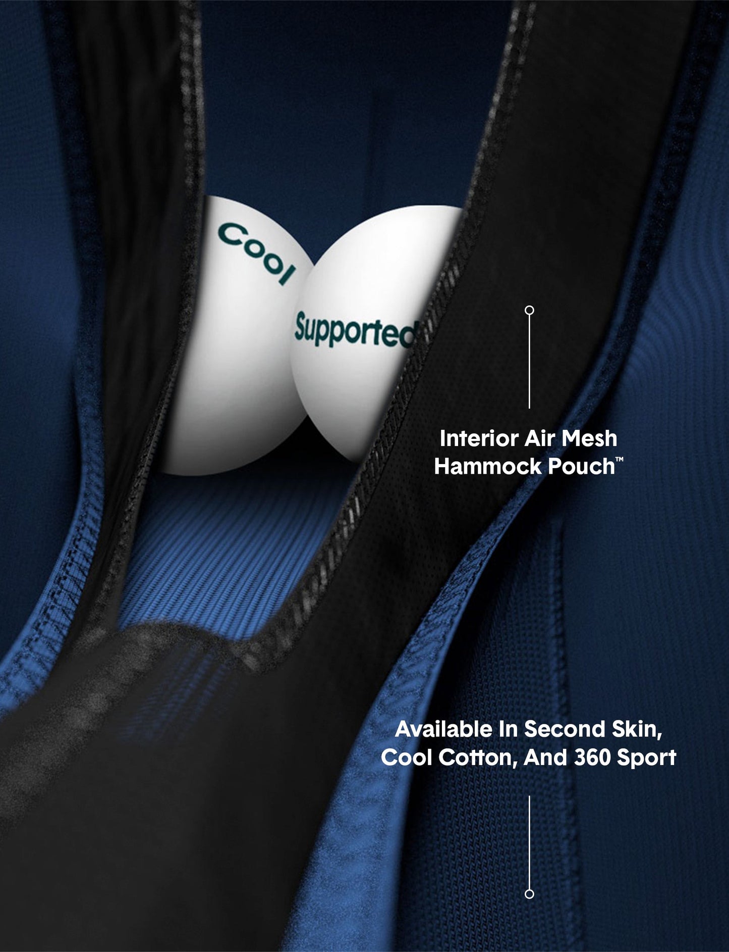 360 Sport Hammock Pouch™ Mid-Length Boxer Brief 6"::Turbulence