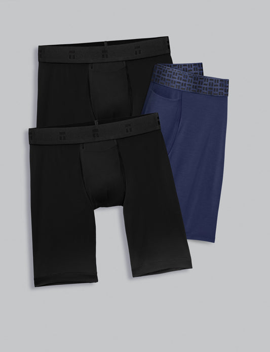 Premium Boxer Brief 8" (3-Pack)::Black/Navy Blazer