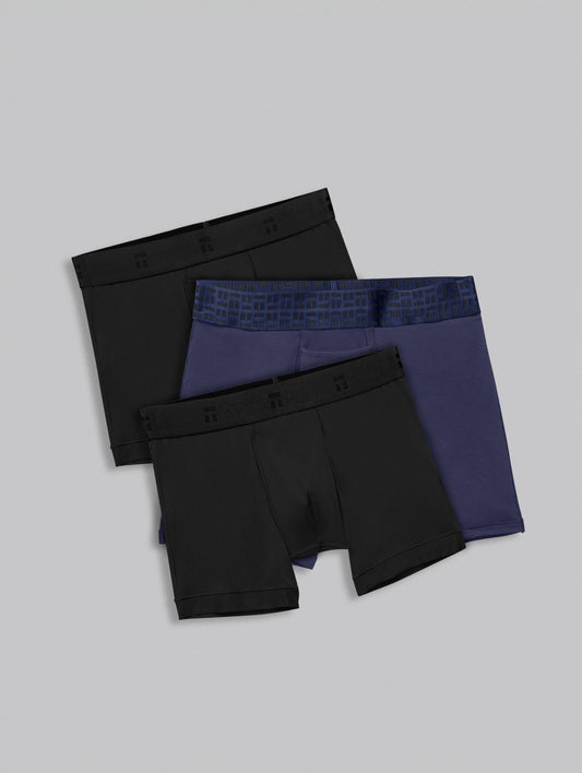 Premium Trunk 4" (3-Pack)::Black/Navy Blazer